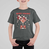 Funny Christmas Wine T Shirt For Kid Santa Feeling Xmas - Wonder Print Shop