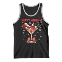 Funny Christmas Wine Tank Top Santa Feeling Xmas - Wonder Print Shop