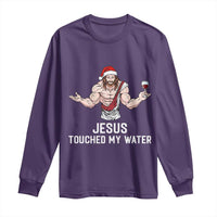 Funny Christmas Wine Long Sleeve Shirt Jesus Drank Wine - Wonder Print Shop