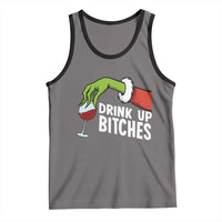 Funny Christmas Wine Tank Top Drink Up Bitches - Wonder Print Shop