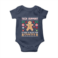 Tech Support Christmas Baby Onesie I Am Here To Delete Your Cookies - Wonder Print Shop