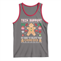 Tech Support Christmas Tank Top I Am Here To Delete Your Cookies - Wonder Print Shop