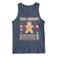 Tech Support Christmas Tank Top I Am Here To Delete Your Cookies - Wonder Print Shop