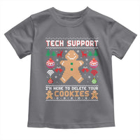 Tech Support Christmas Toddler T Shirt I Am Here To Delete Your Cookies - Wonder Print Shop