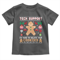 Tech Support Christmas Toddler T Shirt I Am Here To Delete Your Cookies - Wonder Print Shop