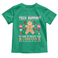 Tech Support Christmas Toddler T Shirt I Am Here To Delete Your Cookies - Wonder Print Shop