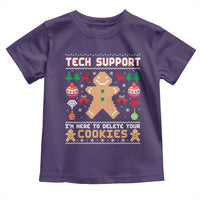 Tech Support Christmas Toddler T Shirt I Am Here To Delete Your Cookies - Wonder Print Shop
