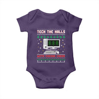 Tech Support Christmas Baby Onesie Tech The Halls With Cooking Cheer - Wonder Print Shop