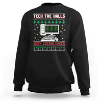 Tech Support Christmas Sweatshirt Tech The Halls With Cooking Cheer - Wonder Print Shop
