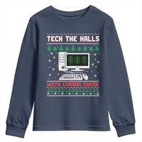 Tech Support Christmas Youth Sweatshirt Tech The Halls With Cooking Cheer - undefined
