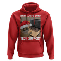 Funny Tech Support Cat Christmas Hoodie - Wonder Print Shop