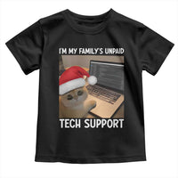 Funny Tech Support Cat Christmas Toddler T Shirt - Wonder Print Shop