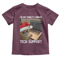 Funny Tech Support Cat Christmas Toddler T Shirt - Wonder Print Shop