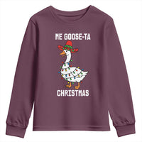 Me Goose Ta Youth Sweatshirt Funny Mexican Christmas - Wonder Print Shop