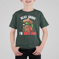 Funny Mexican Christmas T Shirt For Kid Relax Gringo I Am Legal - Wonder Print Shop