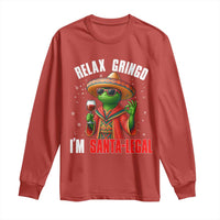 Funny Mexican Christmas Long Sleeve Shirt Relax Gringo I Am Legal - Wonder Print Shop
