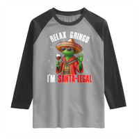 Funny Mexican Christmas Raglan Shirt Relax Gringo I Am Legal - Wonder Print Shop