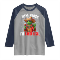 Funny Mexican Christmas Raglan Shirt Relax Gringo I Am Legal - Wonder Print Shop