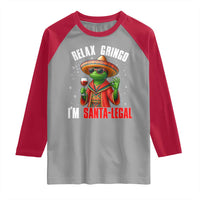 Funny Mexican Christmas Raglan Shirt Relax Gringo I Am Legal - Wonder Print Shop