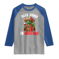 Funny Mexican Christmas Raglan Shirt Relax Gringo I Am Legal - Wonder Print Shop