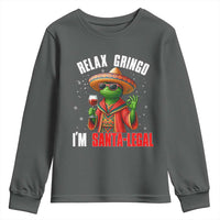Funny Mexican Christmas Youth Sweatshirt Relax Gringo I Am Legal - Wonder Print Shop