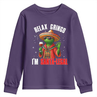 Funny Mexican Christmas Youth Sweatshirt Relax Gringo I Am Legal - Wonder Print Shop