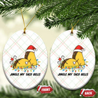 Funny Taco Christmas Ceramic Ornament Jingle My Taco Bells - Wonder Print Shop