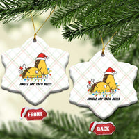 Funny Taco Christmas Ceramic Ornament Jingle My Taco Bells - Wonder Print Shop