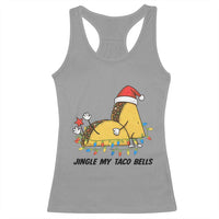 Funny Taco Christmas Racerback Tank Top Jingle My Taco Bells - Wonder Print Shop