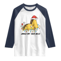 Funny Taco Christmas Raglan Shirt Jingle My Taco Bells - Wonder Print Shop
