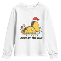 Funny Taco Christmas Youth Sweatshirt Jingle My Taco Bells - Wonder Print Shop