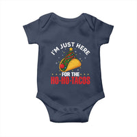 Funny Taco Christmas Baby Onesie I Am Just Here For The Ho Ho Tacos - Wonder Print Shop