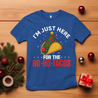 Funny Taco Christmas T Shirt I Am Just Here For The Ho Ho Tacos - Wonder Print Shop