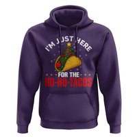 Funny Taco Christmas Hoodie I Am Just Here For The Ho Ho Tacos - Wonder Print Shop