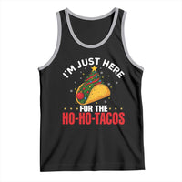 Funny Taco Christmas Tank Top I Am Just Here For The Ho Ho Tacos - Wonder Print Shop