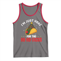 Funny Taco Christmas Tank Top I Am Just Here For The Ho Ho Tacos - Wonder Print Shop