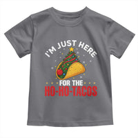 Funny Taco Christmas Toddler T Shirt I Am Just Here For The Ho Ho Tacos - Wonder Print Shop