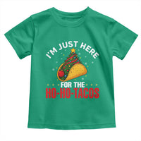Funny Taco Christmas Toddler T Shirt I Am Just Here For The Ho Ho Tacos - Wonder Print Shop