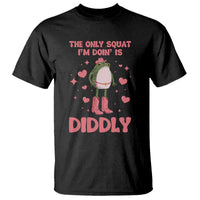 Funny Cowboy Frog T Shirt The Only Squat I'm Doin' Is Diddly - Wonder Print Shop
