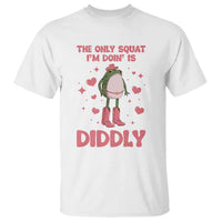 Funny Cowboy Frog T Shirt The Only Squat I'm Doin' Is Diddly - Wonder Print Shop