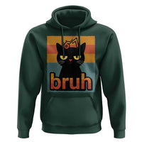 67 Six Seven Bruh Cat Meme Hoodie Cute Black Cat Funny Saying - Wonder Print Shop