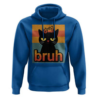 67 Six Seven Bruh Cat Meme Hoodie Cute Black Cat Funny Saying - Wonder Print Shop