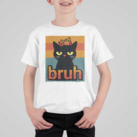 67 Six Seven Bruh Cat Meme T Shirt For Kid Cute Black Cat Funny Saying - Wonder Print Shop