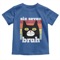67 Bruh Meme Toddler T Shirt Funny Six Seven Black Cat - Wonder Print Shop