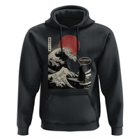 67 Six Seven Bruh Meme Hoodie Funny Japanese Black Cat Surfing The Great Wave Kanagawa - Wonder Print Shop
