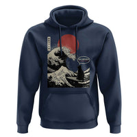 67 Six Seven Bruh Meme Hoodie Funny Japanese Black Cat Surfing The Great Wave Kanagawa - Wonder Print Shop