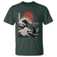 67 Six Seven Bruh Meme T Shirt Funny Japanese Black Cat Surfing The Great Wave Kanagawa - Wonder Print Shop