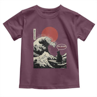 67 Six Seven Bruh Meme Toddler T Shirt Funny Japanese Black Cat Surfing The Great Wave Kanagawa - Wonder Print Shop
