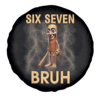 67 Bruh Meme Spare Tire Cover Funny Six Seven Tung Tung Sahur - Wonder Print Shop