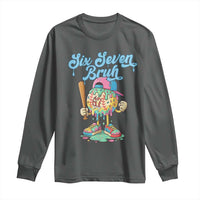 67 Bruh Meme Long Sleeve Shirt Ice Cream Drip Baseball Sport - Wonder Print Shop